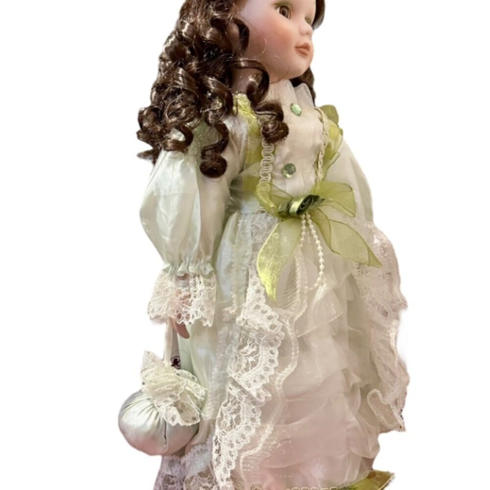 Heritage Signature Collection Porcelain Doll Green Dress - Picture 3 of 12